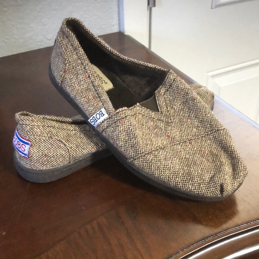 Bobs slip tweed slip ons